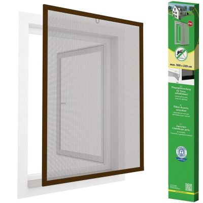 45. Moskitonetzfenster Aluminium 100x120 Braun Plus