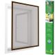 45. Moskitonetzfenster Aluminium 100x120 Braun Plus