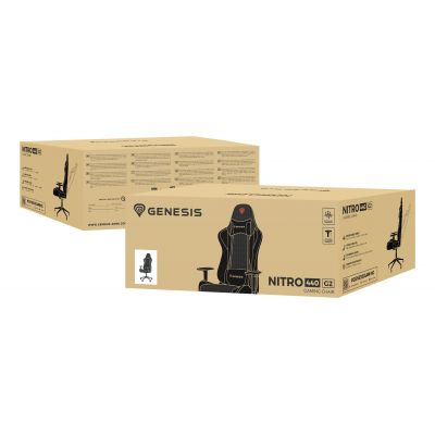 16. Genesis Nitro 440 G2 Mesh Gaming Stuhl Schwarz