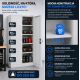 8. Iron Mate MARS Metall-Garagenschrank 185 x 90 x 45 Grau RAL7035