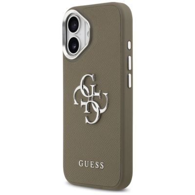 2. Guess Grained Big 4G Classic Logo iPhone 17 Hülle - Braun