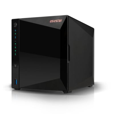 13. NAS Asustor AS3304T v2; Tower; 4x (3,5" SATA HDD/ 2,5" SSD); Realtek RTD1619B, 2 GB DDR4, 1x 2,5 GbE, 3x USB 3.2
