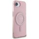 4. Guess IML Glitter Circle MagSafe Hülle für iPhone 16e - Pink