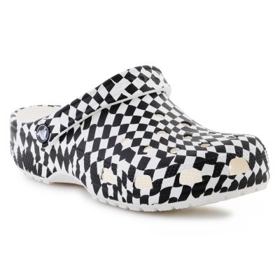 Crocs Classic Warped Checker Clog 211007-103 Flip-Flops
