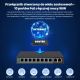 6. Extralink Switch PoE CERES 8x 100 Mbit/s PoE/PoE+, 2x RJ45 Uplink 100 Mbit/s, 96 W