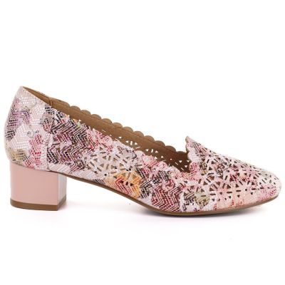 2. Potocki Damen-Pumps mit durchbrochenem Muster und hohem Absatz, mehrfarbig, Modell 26-12393