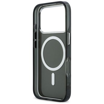 7. Karl Lagerfeld IML Karl & Choupette Peekaboo Logo MagSafe Hülle für iPhone 17 Pro Max - Schwarz