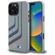 BMW Silikon Turning Lines MagSafe Hülle für iPhone 16 Pro Max – grau
