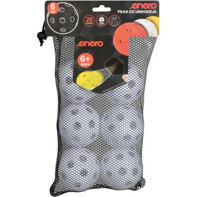 7. UNIHOC Spielbälle Weiß Enero 6 Stück