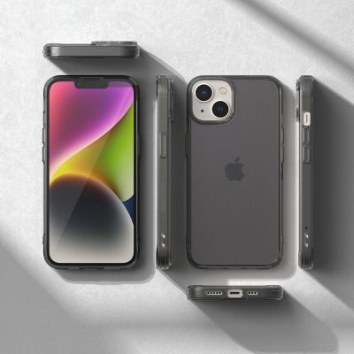 7. Ringke Fusion Matte Case iPhone 14 Plus Hülle mit Gelrahmen grau
