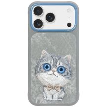 Nimmy Big Eyed Pet 2.0 Katzenhülle für iPhone 17 - Grau