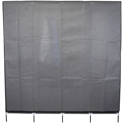 6. Textilschrank 168x45x172cm Dunkelgrau 45238
