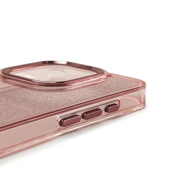 3. Glitter Case für iPhone 16 Pro – Rosa mit Glitzer