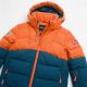 4. Trollkids Kinder Gryllefjord wasserdichte Winterjacke Orange/Blau (365-428)