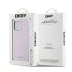 8. DKNY Flüssigsilikon-Hülle mit kleinem Metalllogo und MagSafe-Funktion für iPhone 14 Pro Max – Pink