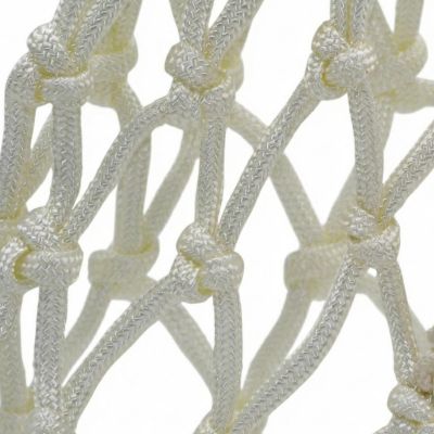 5. Basketballkorb-Ringnetz, weiß, 1 Stück / 12 Halter, PES 5, Netex