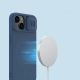 10. Nillkin CamShield Magnetische Silikonhülle iPhone 14 Plus Magnetische MagSafe-Abdeckung mit Kameraschutz Blau