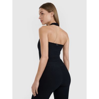 2. Slim-Fit-Crop-Top für Damen, glatt, Größe 4F | Anna Lewandowska 4F 4FALSSS25TSLEF215-20S