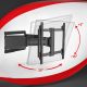 8. MACLEAN TV-WANDHALTERUNG, VESA 600 x 400, max. 37–90 Zoll, max. Traglast 65 kg, Schwarz, MC-881 N
