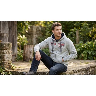 7. Herren-Sweatshirt Geographical Norway GORMA MEN 100 EO +BS (WT1880H/GN-BLENDED GREY)