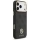 4. Guess 4G Srtass Logo & Big Strap Metal Buttons MagSafe Case für iPhone 17 Pro Max - Schwarz