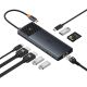 5. Baseus Metal Gleam II 10in1 HDMI USB-A USB-C RJ45 SD/TF Hub - Grau