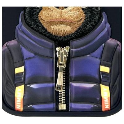 9. Nimmy Cool&Cute 2.0 Monkey Hülle für iPhone 16 - Schwarz
