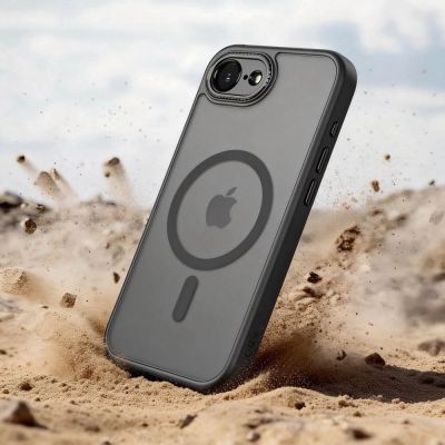 6. Tech-Protect MagCam MagSafe Hülle für iPhone 16e / 17e – Mattschwarz
