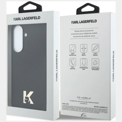 8. Karl Lagerfeld Karl Head Logo Hülle für Samsung Galaxy A37 5G - Schwarz