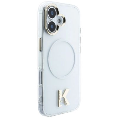 4. Karl Lagerfeld IML K Head Logo MagSafe Hülle für iPhone 17 - Transparent