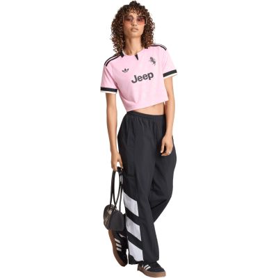 7. adidas Juventus 26/27 Auswärtstrikot, kurz geschnitten, Damen, Pink/Schwarz, KB8842