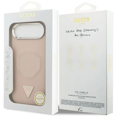8. Guess Triangle Logo MagSafe Hülle für iPhone Air - Pink