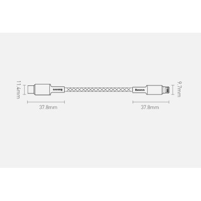 21. Baseus CATLGD-01 Lightning – USB-C PD-Kabel 20 W 480 Mbit/s 1 m – Schwarz