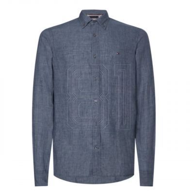 5. Tommy Hilfiger Pigmentgefärbtes Leinenhemd M MW0MW23147