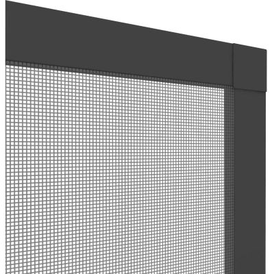 16. Moskitonetzfenster Aluminium 130x150 Anthrazit