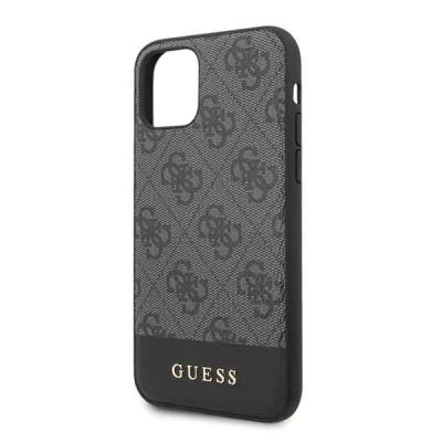 3. Guess 4G Stripe Collection Hülle für iPhone 11 6.1" / Xr - Grau