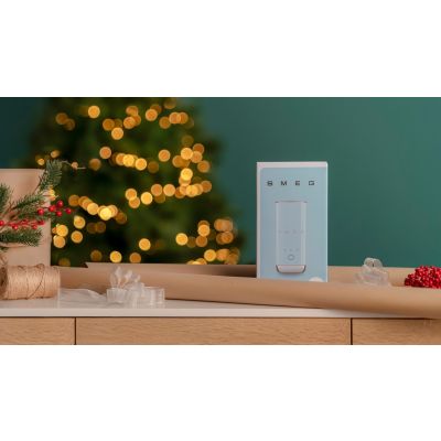 21. Smeg MFF02PBEU Milchaufschäumer/Milchwärmer, automatischer Milchaufschäumer/Milchwärmer, blau