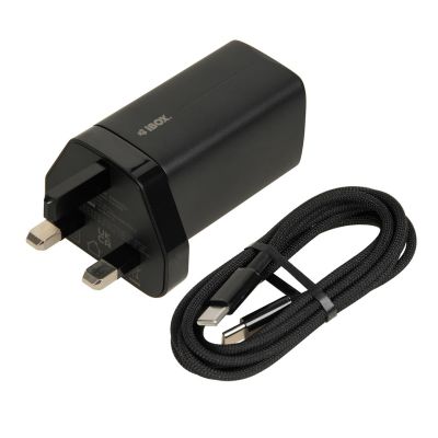 5. I-BOX C-65 GAN PD65W Wandladegerätkabel, Schwarz