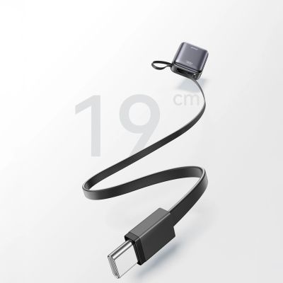 14. Joyroom JR-PBF29 20000mAh 22,5W Powerbank mit Doppelkabel - Schwarz
