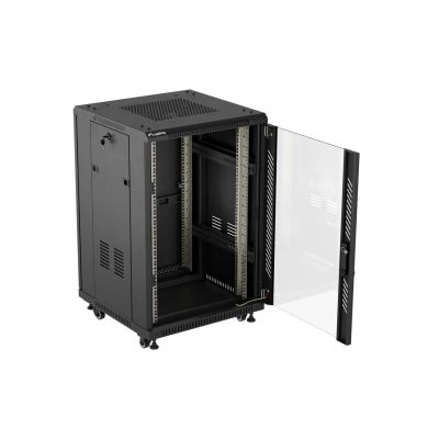5. LANBERG Standschrank 19" 18U 600x600 Schwarz