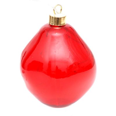 20. LED-Tropfenleuchte aus Glas, 10 cm, rot