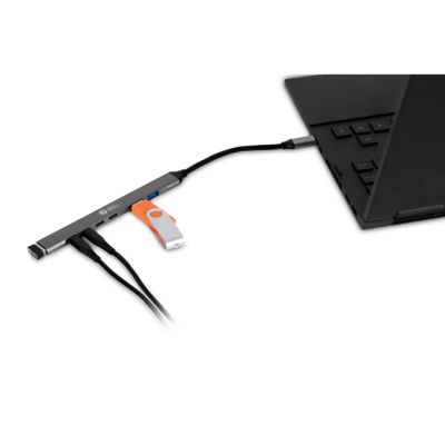 5. BakkerElkhuizen USB-C Hub 7-in-1 (3A+4C) USB Typ-C 5000 Mbit/s Schwarz, Grau