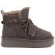 2. Damen-Plateau-Ankle-Boots aus braunem Wildleder von Big Star (UU274314)