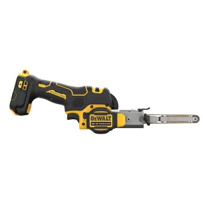 4. DeWALT DCM200NT-XJ Tragbarer Bandschleifer, Schwarz, Gelb