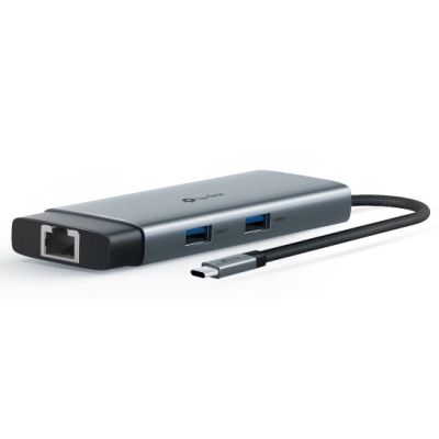 3. TP-LINK UH6120C Hub mit 2x USB-A 3.0, 1x USB-C 3.0, 1x USB-C PD, HDMI 4K, RJ45 GE