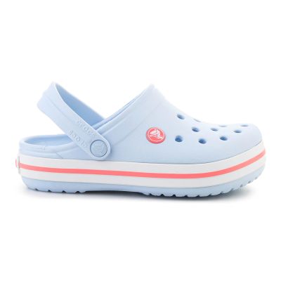6. CROCS CROCBAND KINDER CLOG BLUE FROST/GUAVA 207006-4XQ