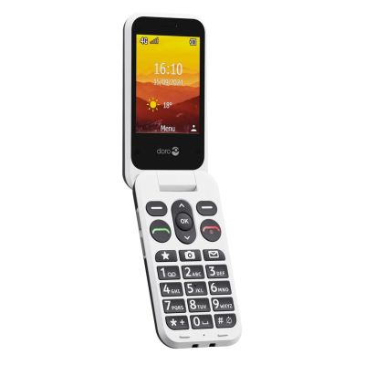 8. Doro Leva L20 7,11 cm (2,8") 132 g Schwarz, Weiß Funktionsfähiges Handy