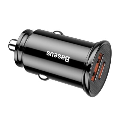 5. Baseus Circular PPS Smart-Autoladegerät mit USB Quick Charge 4.0 QC 4.0 und USB-C PD 3.0 SCP-Anschlüssen schwarz (CCALL-YS01)