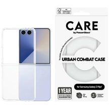 CARE by PanzerGlass Flagship Urban Combat Case für Samsung Galaxy Z Flip 7 – Transparent