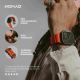 4. Nomad Rocky Point Armband, schwarzes Leder, Titan